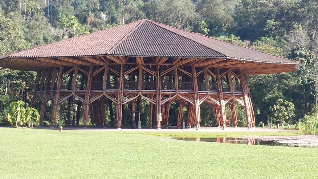 Thi Công Nhà Tre Uốn Cong Mái Lá Guột